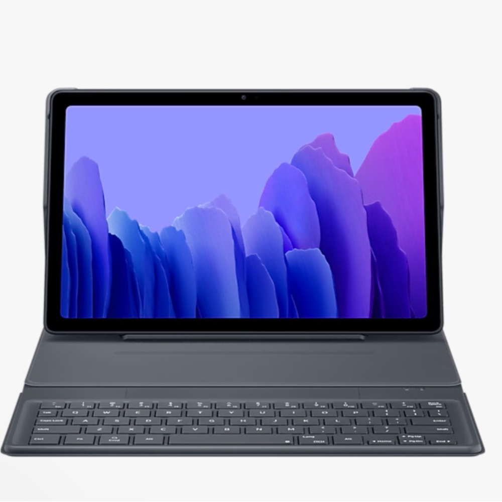 Samsung Gray Tablet with Keyboard Accessory - Picture 2 of 5